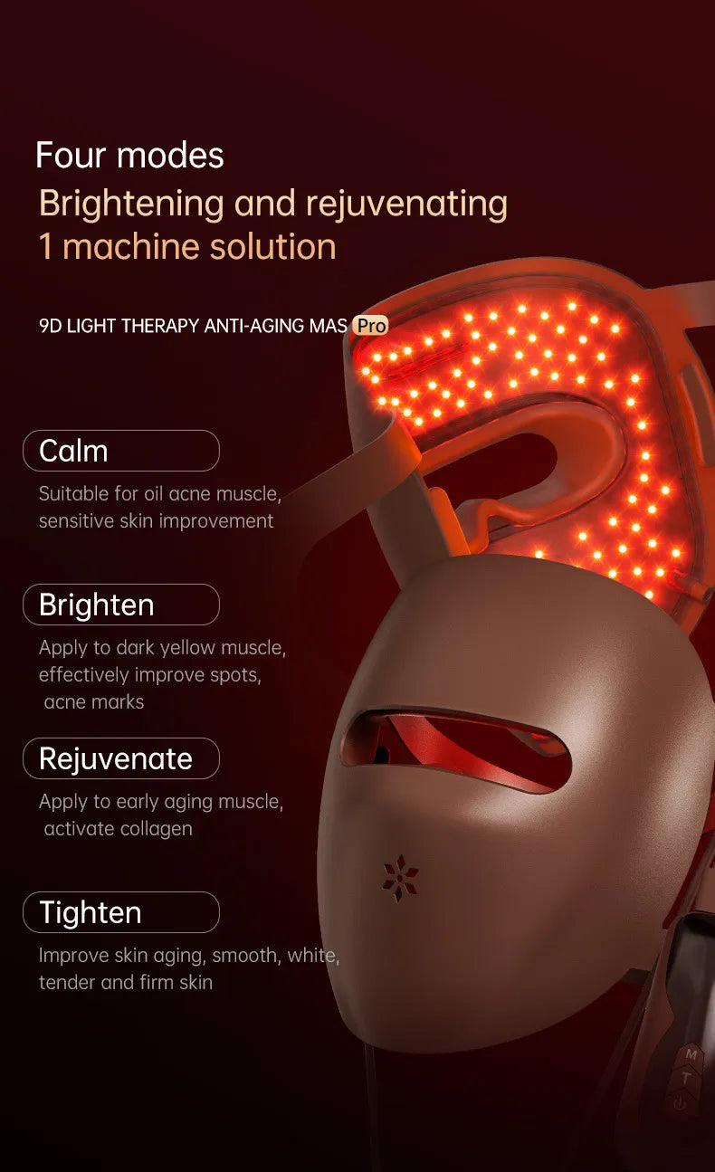 Velora Éclat 9D LED Light Therapy Facial Beauty Mask