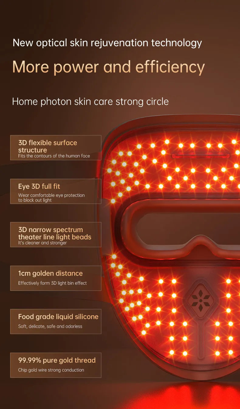 Velora Éclat 9D LED Light Therapy Facial Beauty Mask