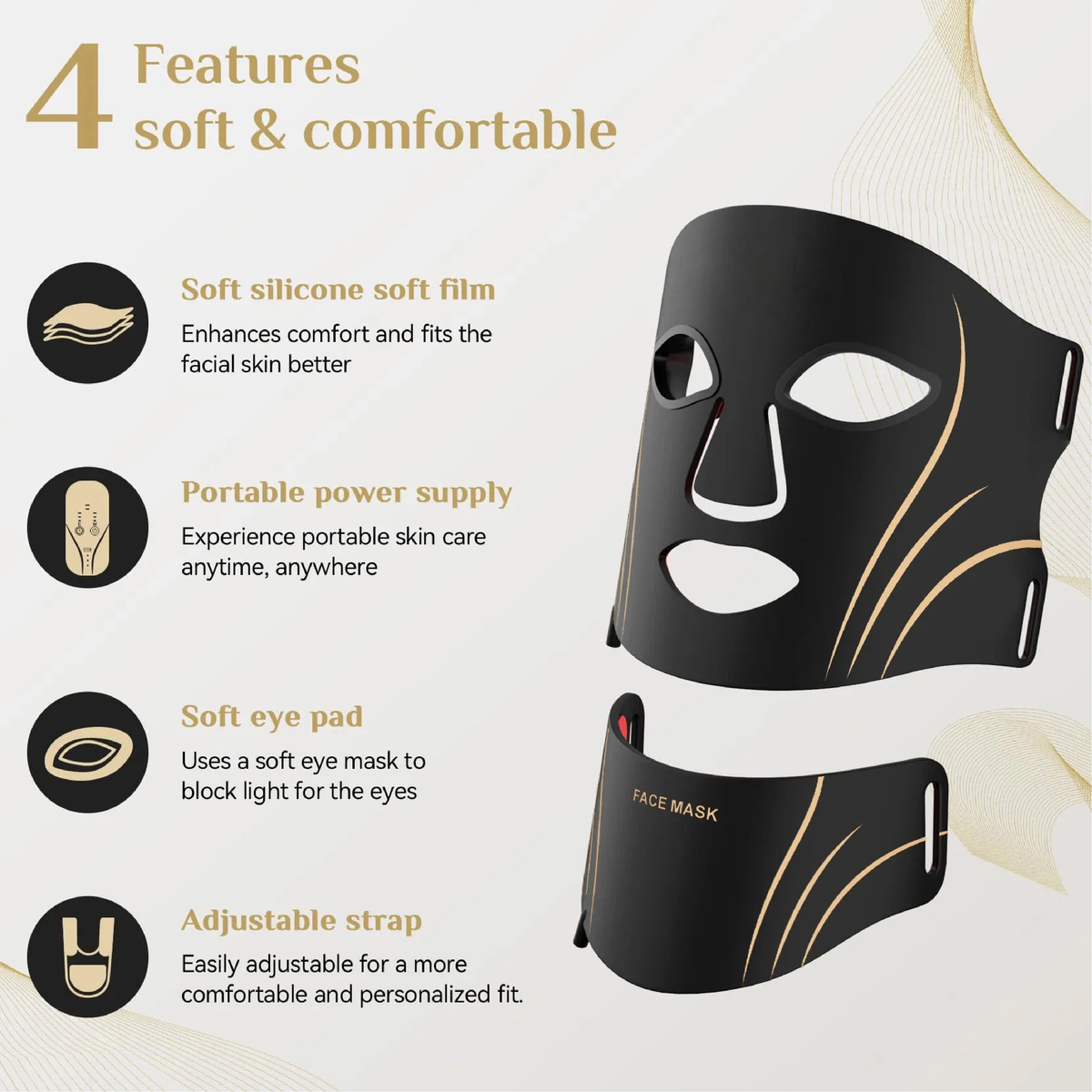 Velora Éclat LED Facial Beauty Mask